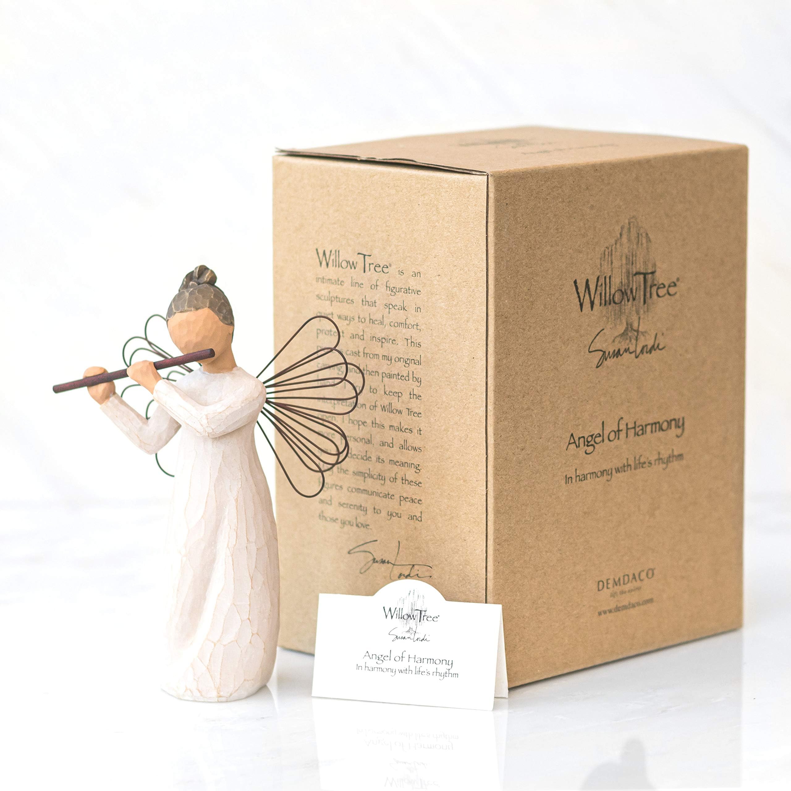 Willow Tree Angel of Harmony, Sculpted Hand-Painted Figure - Image 5