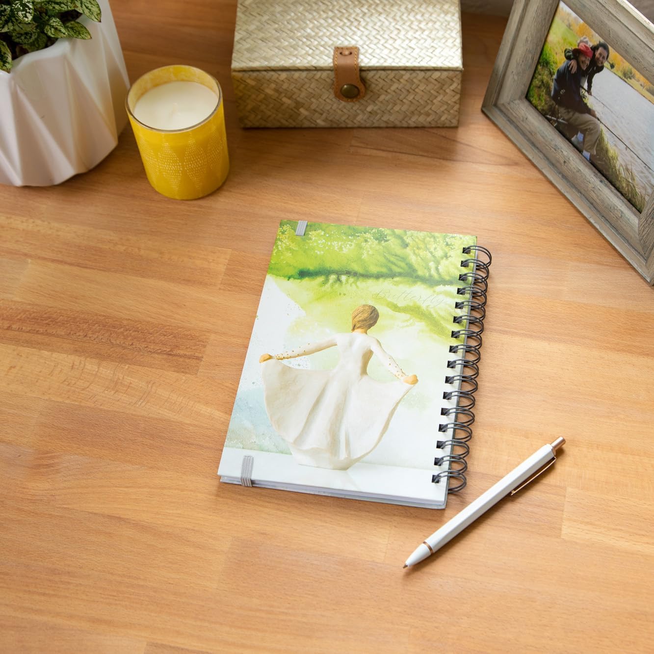 Willow Tree Butterfly Notebook, Lined, Spiral-bound, Hard-Cover Booklet to keep lists, thoughts, To-Dos and Reflections, Features Beautiful Image of Butterfly Carved Sculpture - Image 7