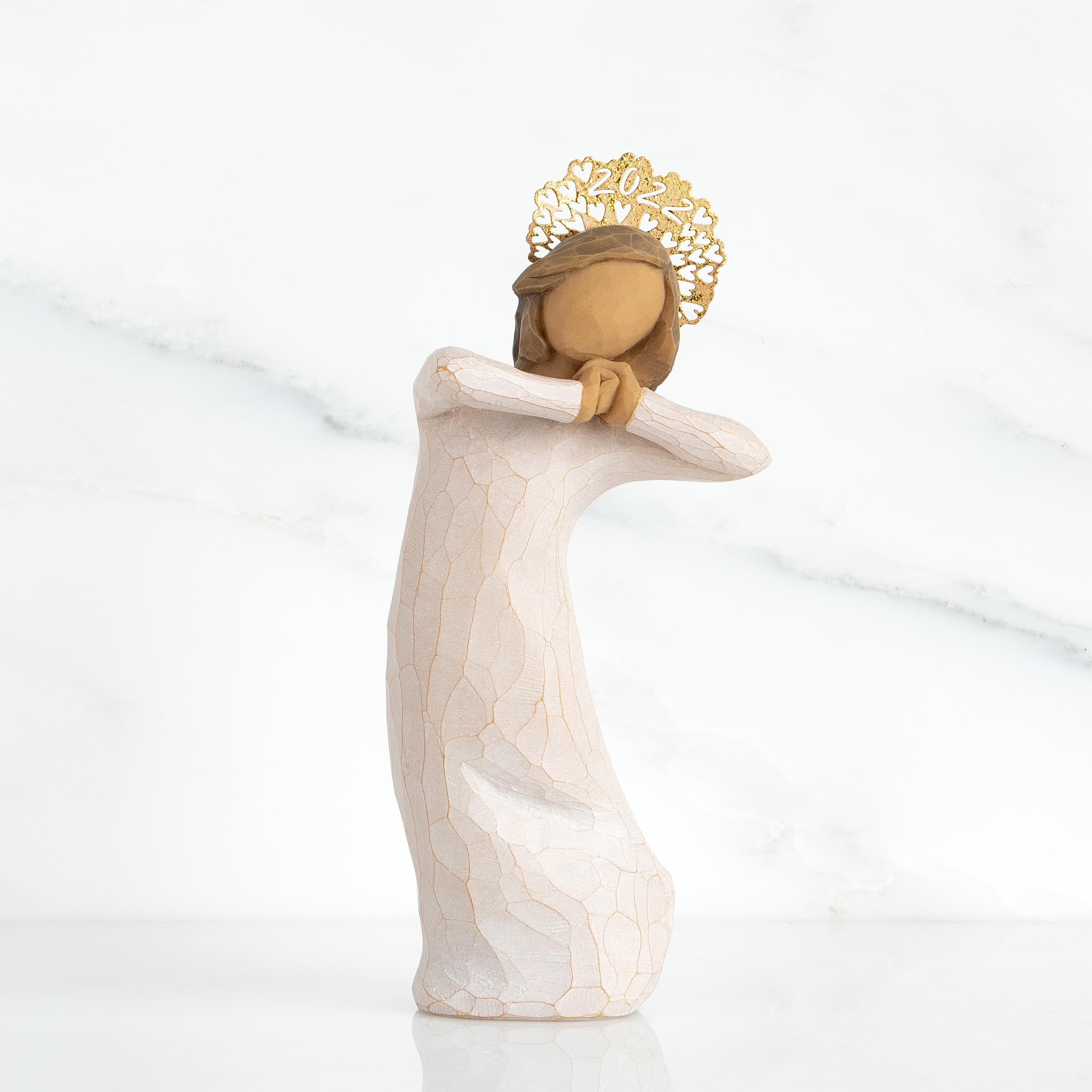 Willow Tree Celebrate 2022, Bringing Joy to Every Occasion, Remembrance of Weddings, Graduations, Births with Dated Golden Headpiece, Sculpted Hand-Painted Figure - Image 5