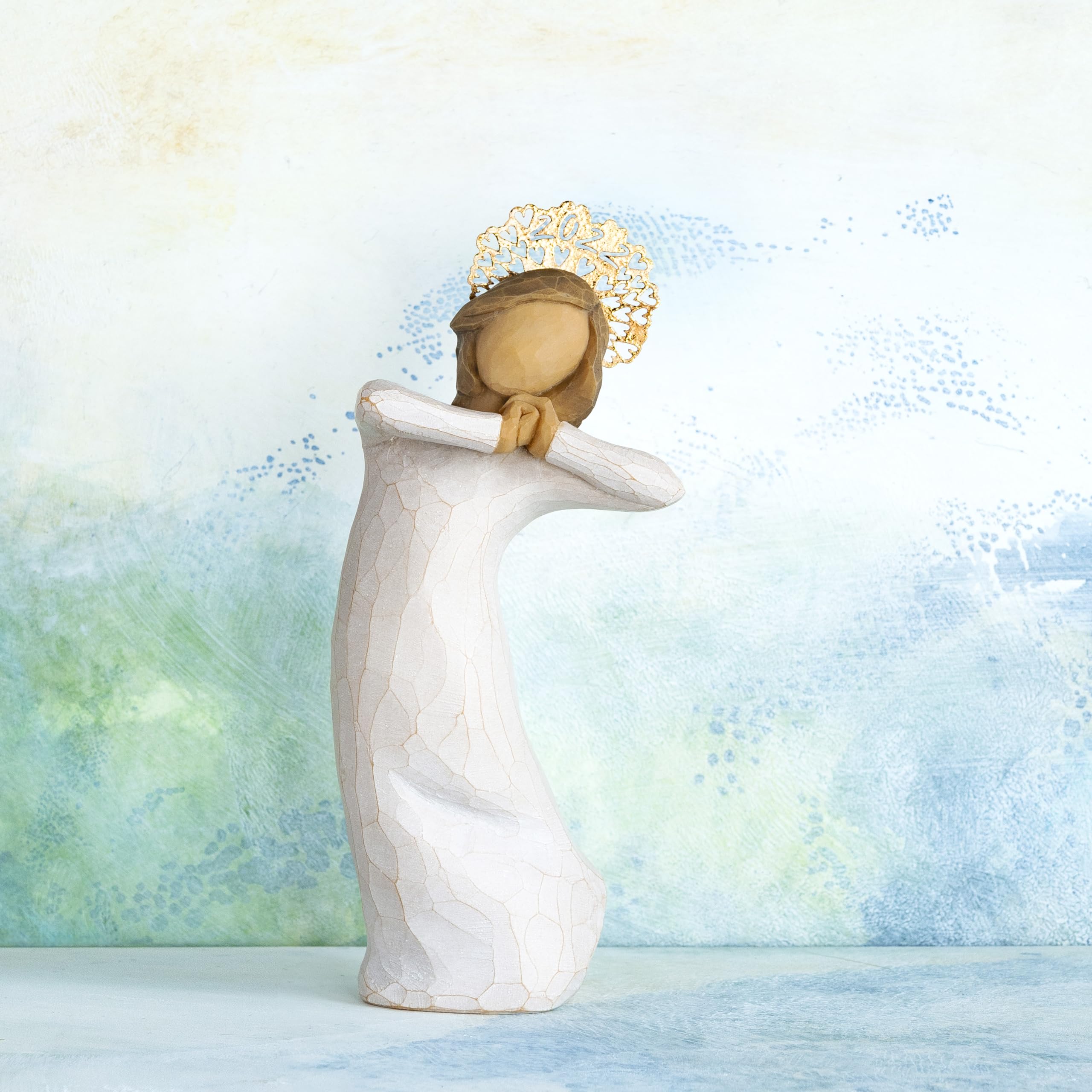 Willow Tree Celebrate 2022, Bringing Joy to Every Occasion, Remembrance of Weddings, Graduations, Births with Dated Golden Headpiece, Sculpted Hand-Painted Figure - Image 6