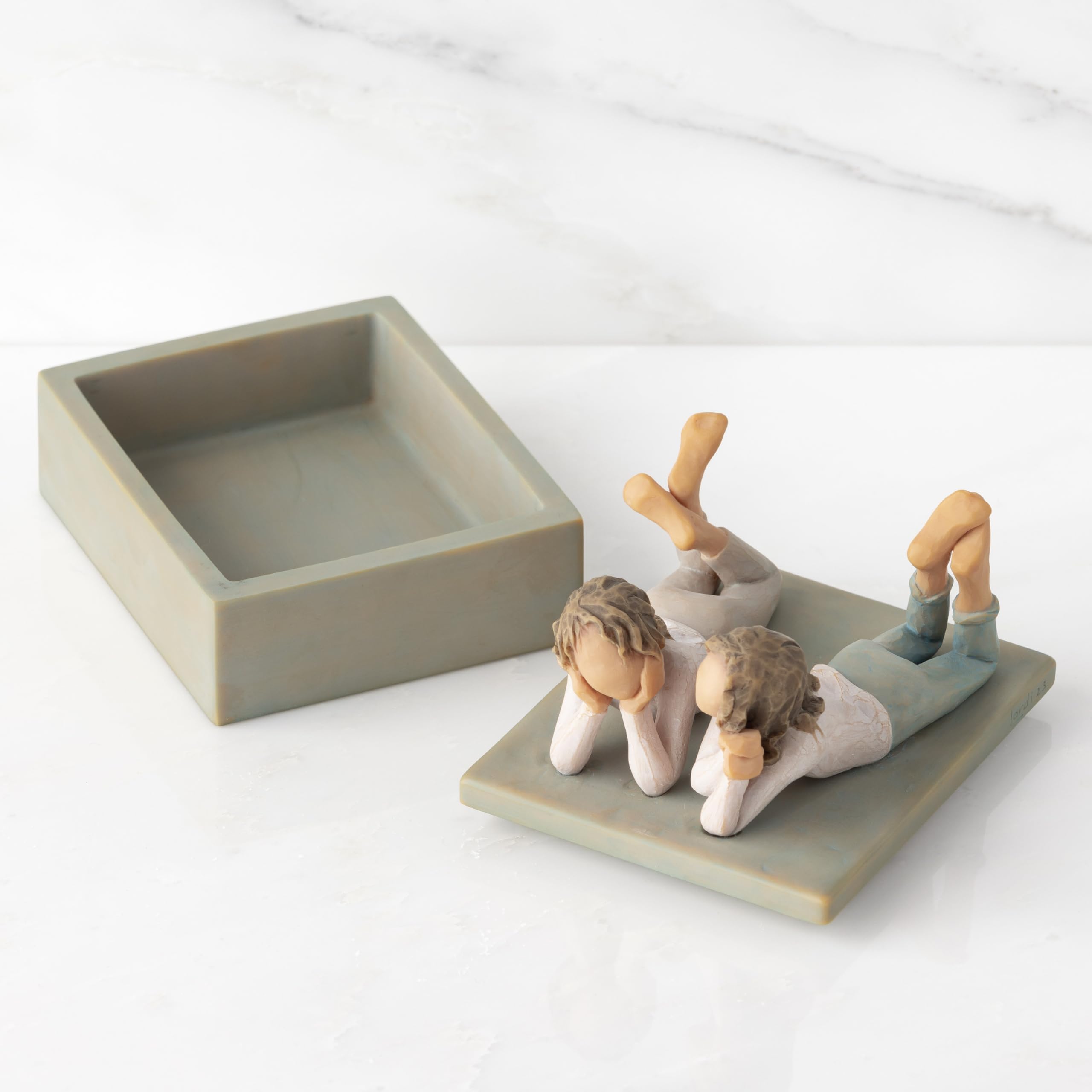 Willow Tree Forever Friends, Always by my side, Family Memories, Best friends, Sisters, Sculpted Hand-Painted Decorative Table Top Jewelry Keepsake Box - Image 6