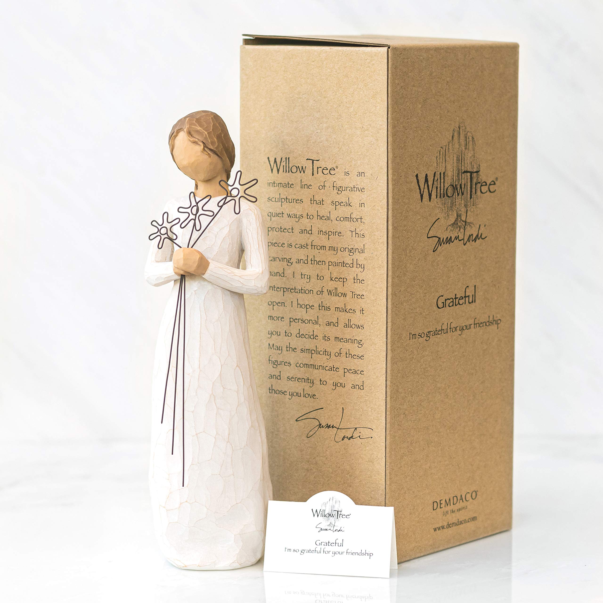 Willow Tree Grateful, Sculpted Hand-Painted Figure - Image 5