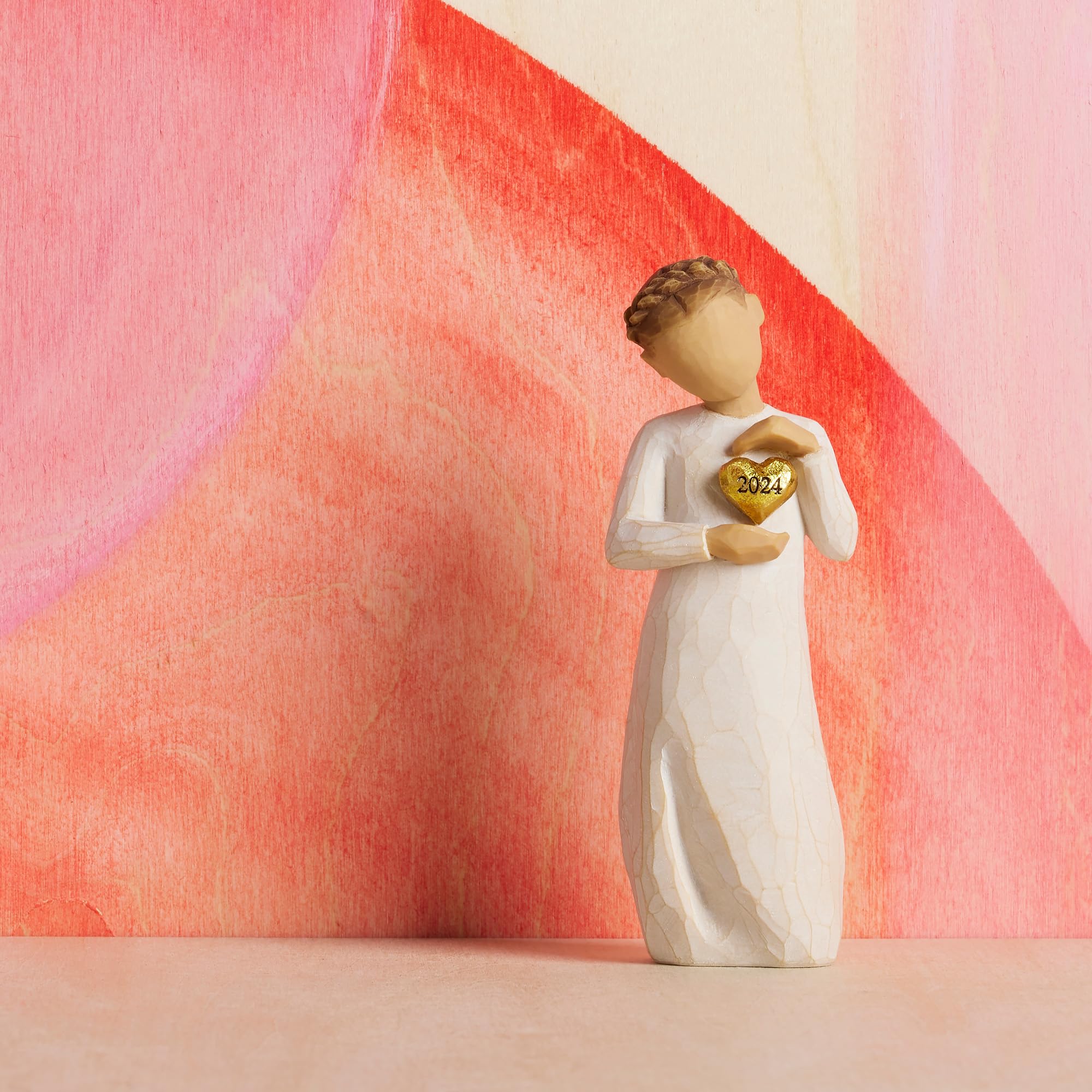 Willow Tree Heart 2024, Favorite Memories Kept Close, Engraved Year, an Expression of Love and Caring, Commemorate Weddings, Graduations, Births, Sculpted Hand-Painted Figure - Image 6