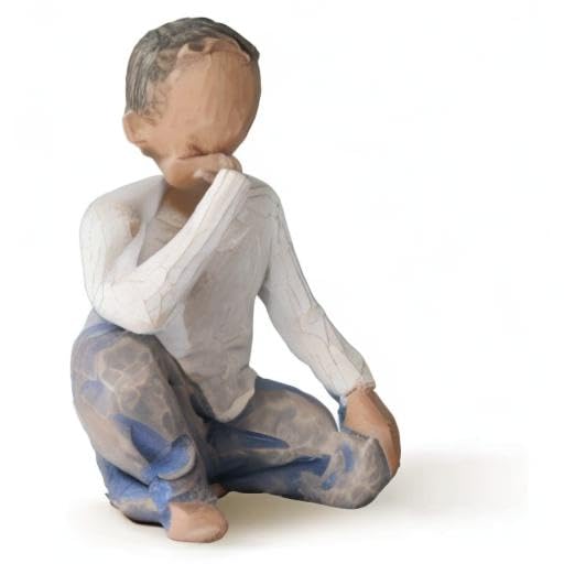 Willow Tree Inquisitive Child (Darker Skin Tone & Hair Color), Sculpted Hand-Painted Figure - Image 7