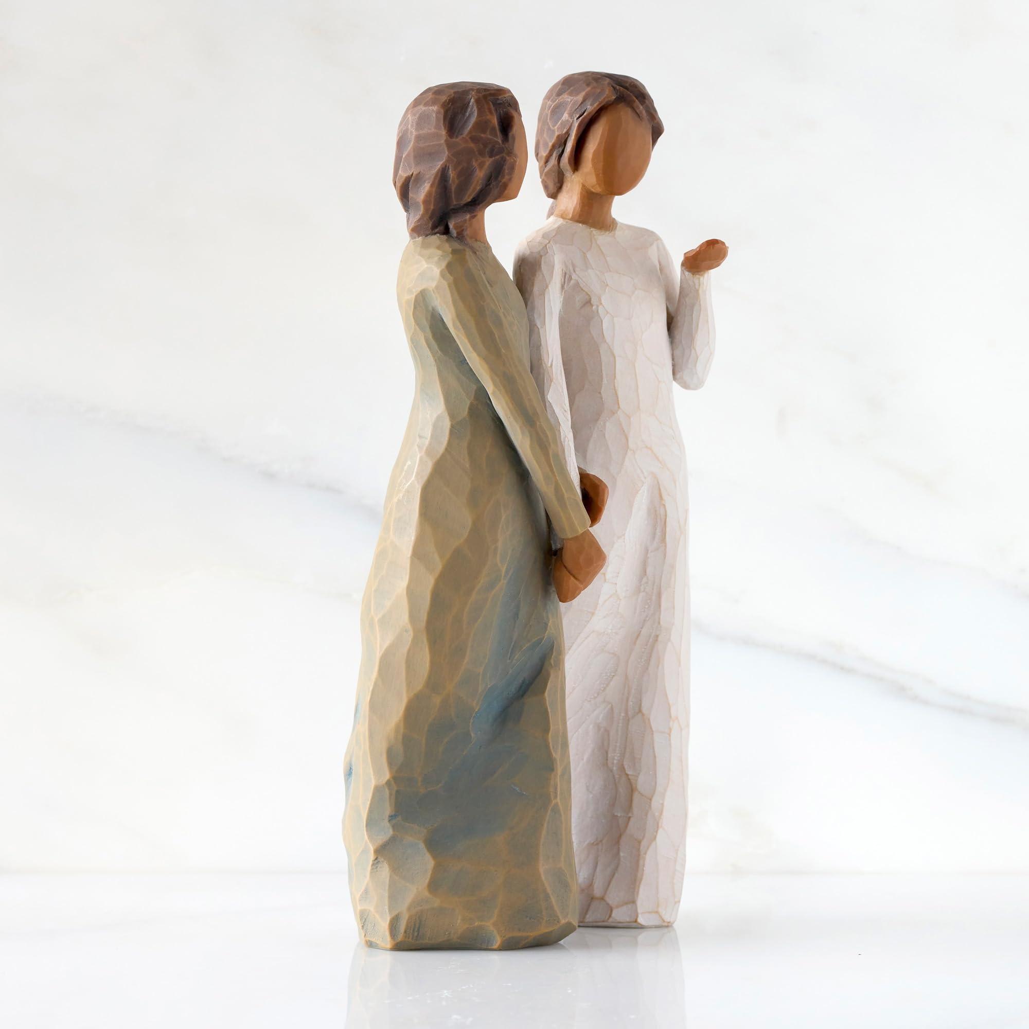 Willow Tree My Sister, My Friend (Darker Skin), Walk with me and Along The Way, We'll Share Everything, Gift to Celebrate Supportive Friendships Among Women, Co-Workers, Sculpted Hand-Painted Figure - Image 4