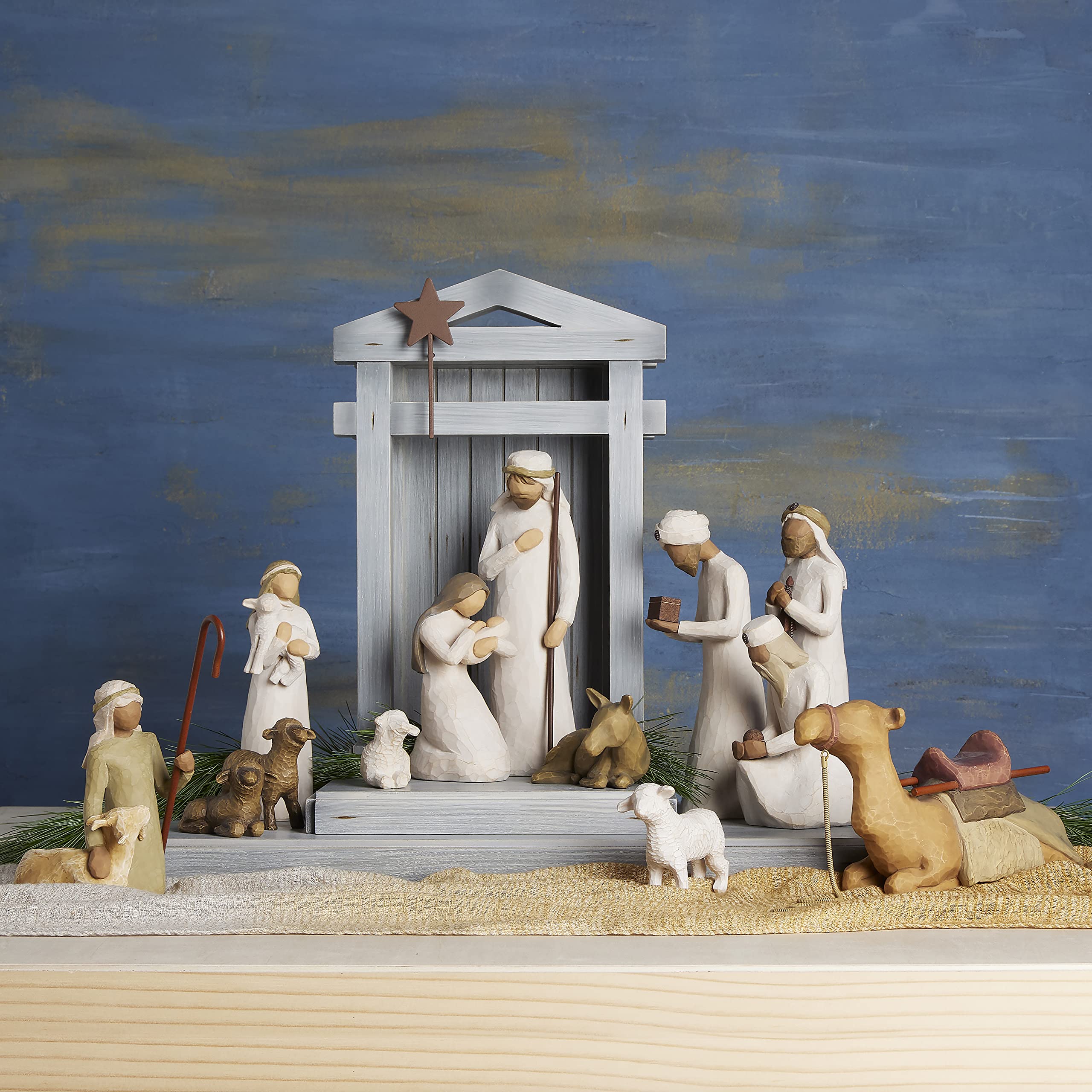 Willow Tree Nativity Deluxe Plus The Three Wise Men and Camel, 14-Piece Set - Image 8