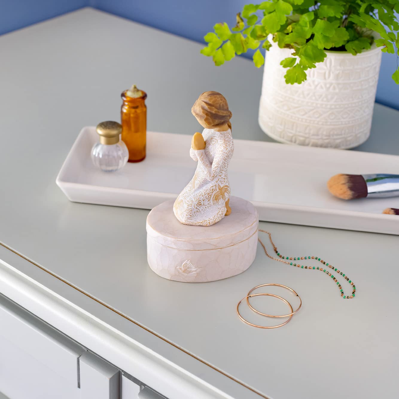 Willow Tree Prayer of Peace Keepsake Box, sculpted, hand-painted Keepsake Box - Image 6