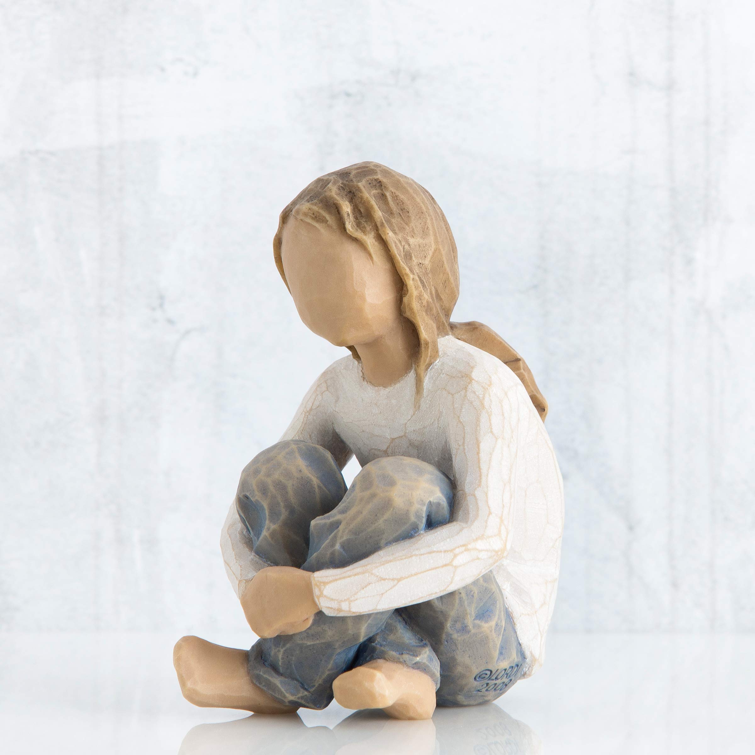 Willow Tree Spirited Child, Sculpted Hand-Painted Figure - Image 3