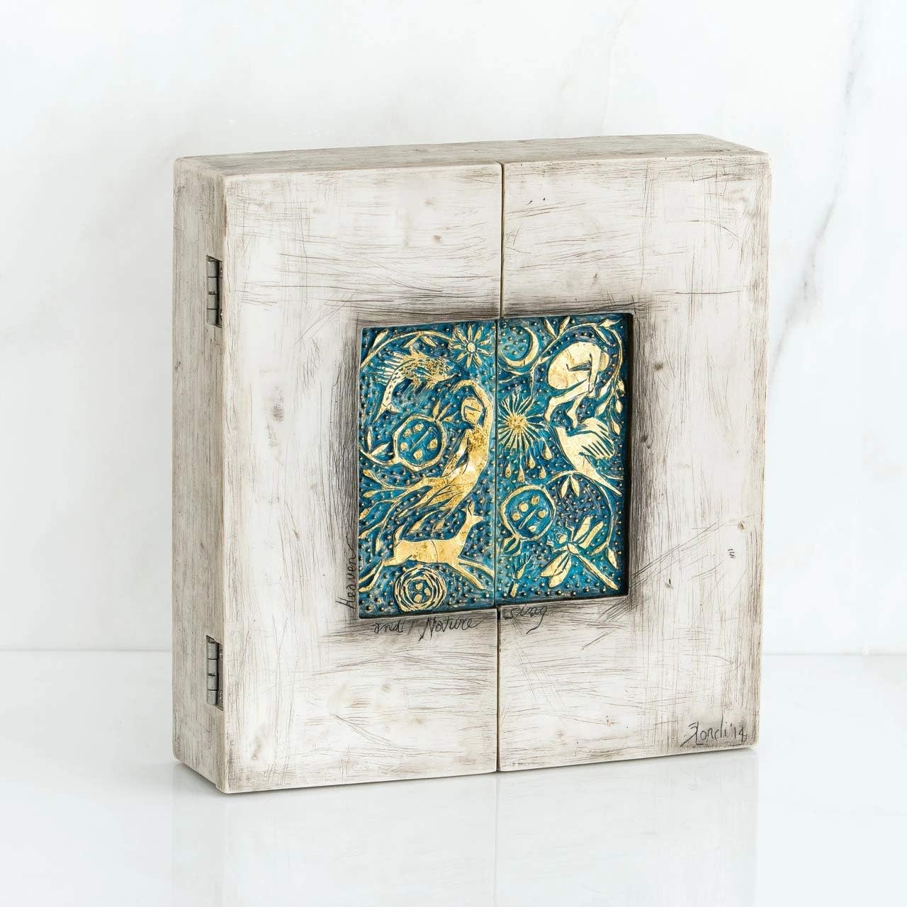 Willow Tree Starry Night Nativity, Sculpted Hand-Painted Nativity Triptych - Image 5