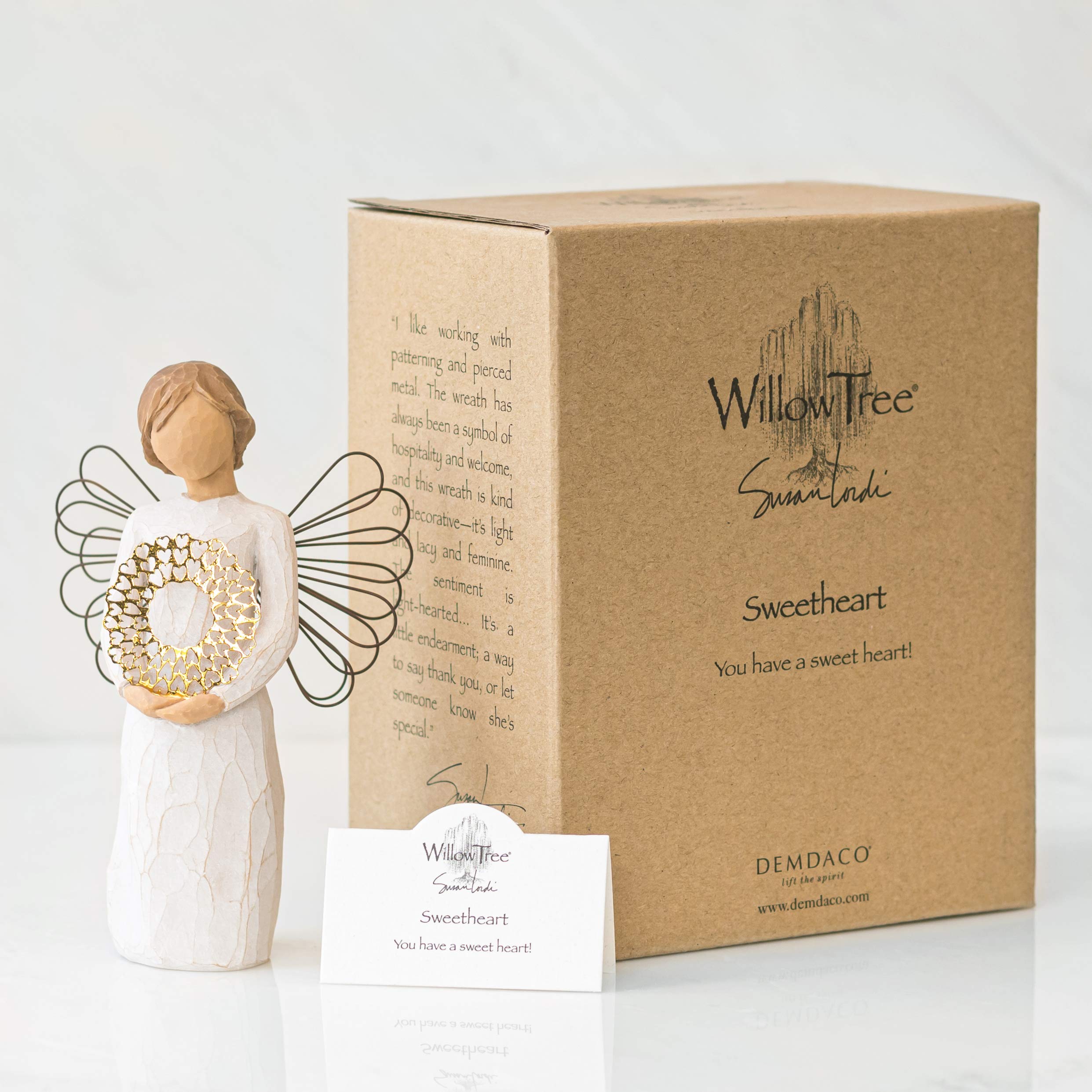 Willow Tree Sweetheart Angel, Sculpted Hand-Painted Figure - Image 6