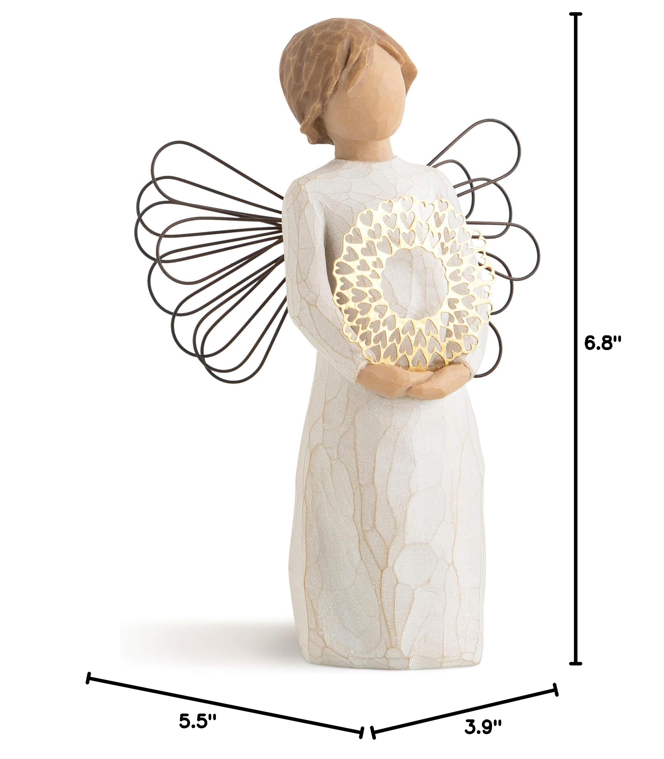 Willow Tree Sweetheart Angel, Sculpted Hand-Painted Figure - Image 7