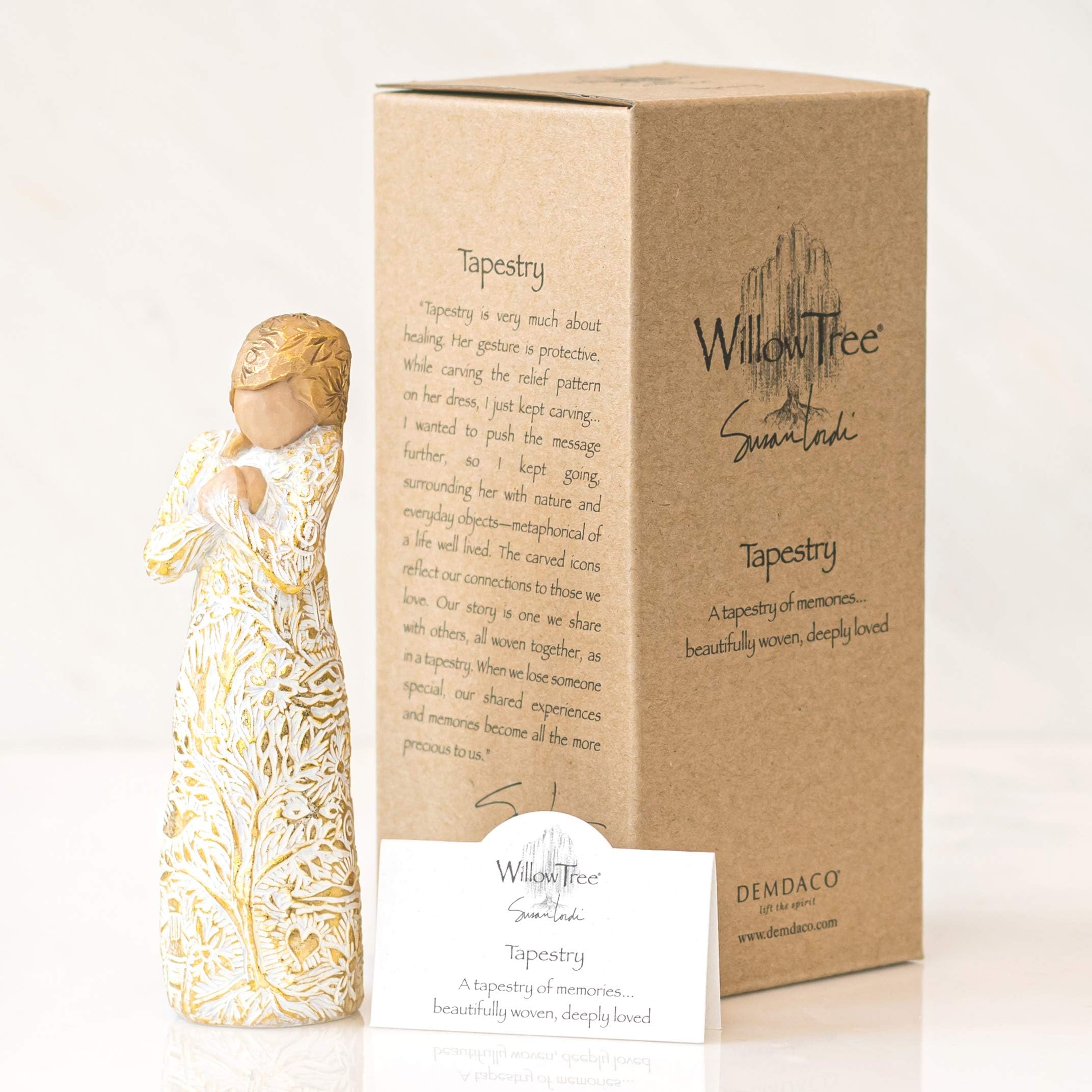 Willow Tree Tapestry, A Tapestry of Memories…Beautifully Woven, Deeply Loved, Remembrance Piece to Express Sympathy, Comfort, and Healing, Sculpted Hand-Painted Figure - Image 7