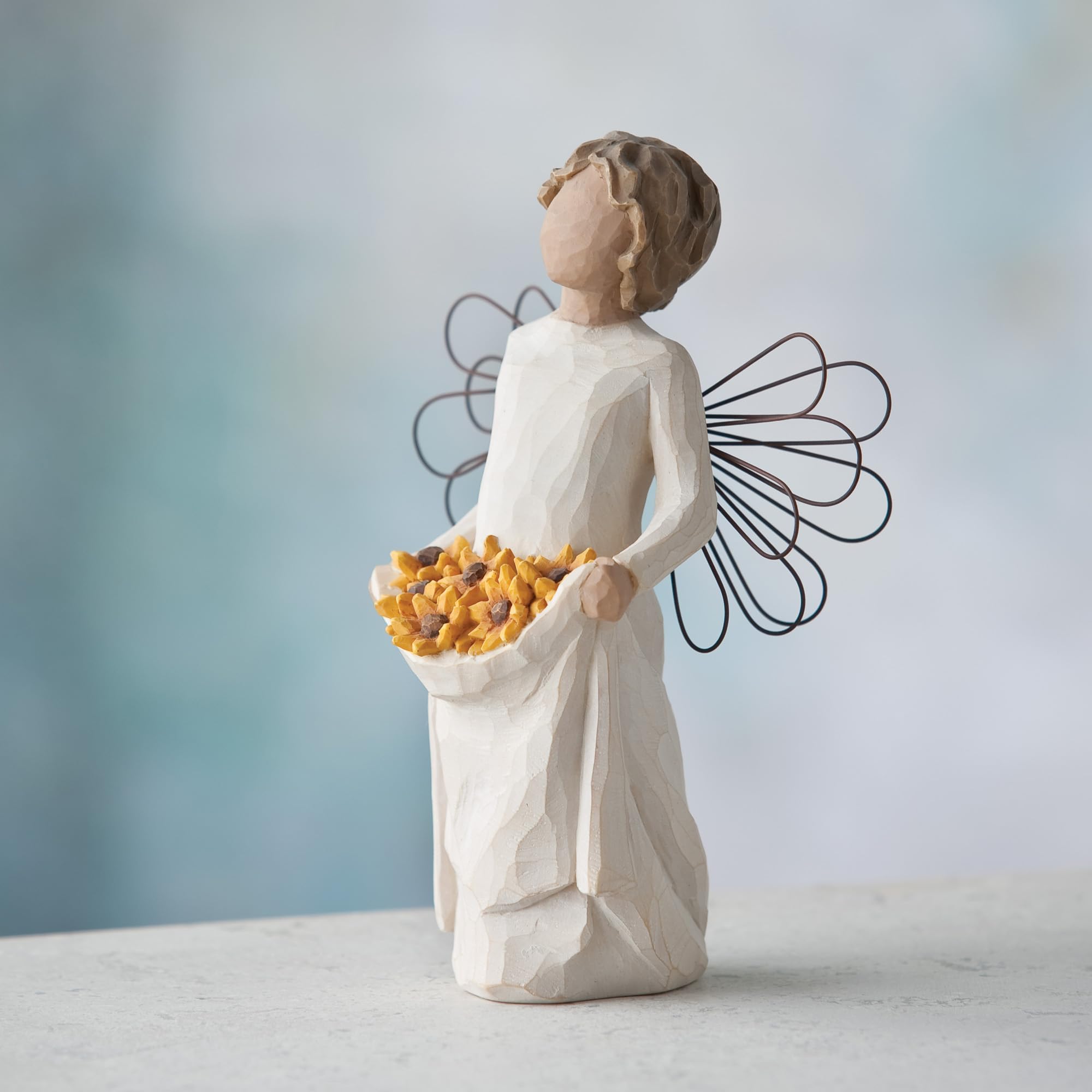 Willow Tree Warm Embrace Figure Plus Sunshine Angel Figure, Sculpted Hand-Painted 2 Piece Set - Image 4